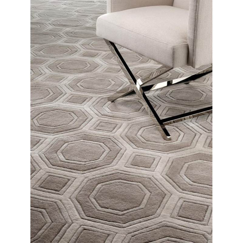 Eichholtz Shaw HandKnotted Wool Brown/Gray Area Rug Wayfair